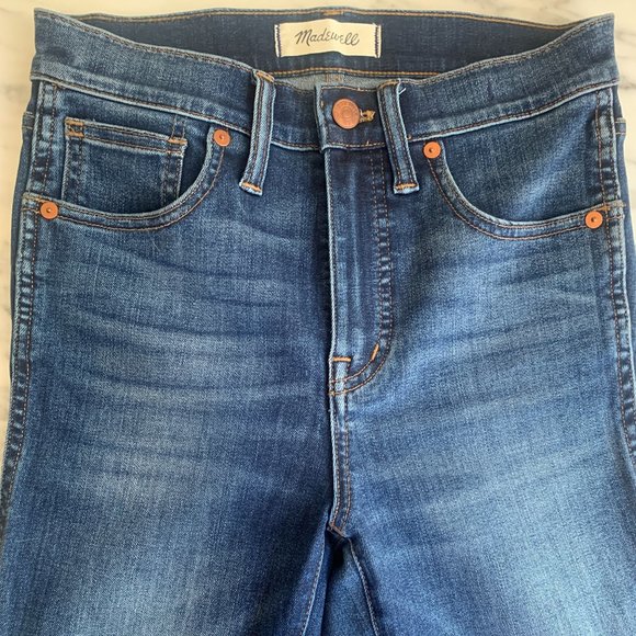 Madewell 10" High-Rise Skinny Jeans in Danny Wash: size 26 - Picture 1 of 5